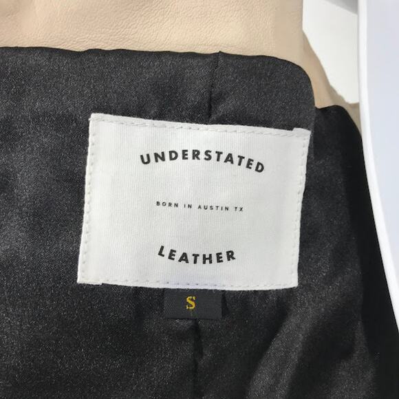 Understated Leather x Revolve Mustang Bustier Crop Top S Sleeveless Back-Zip - Picture 5 of 7